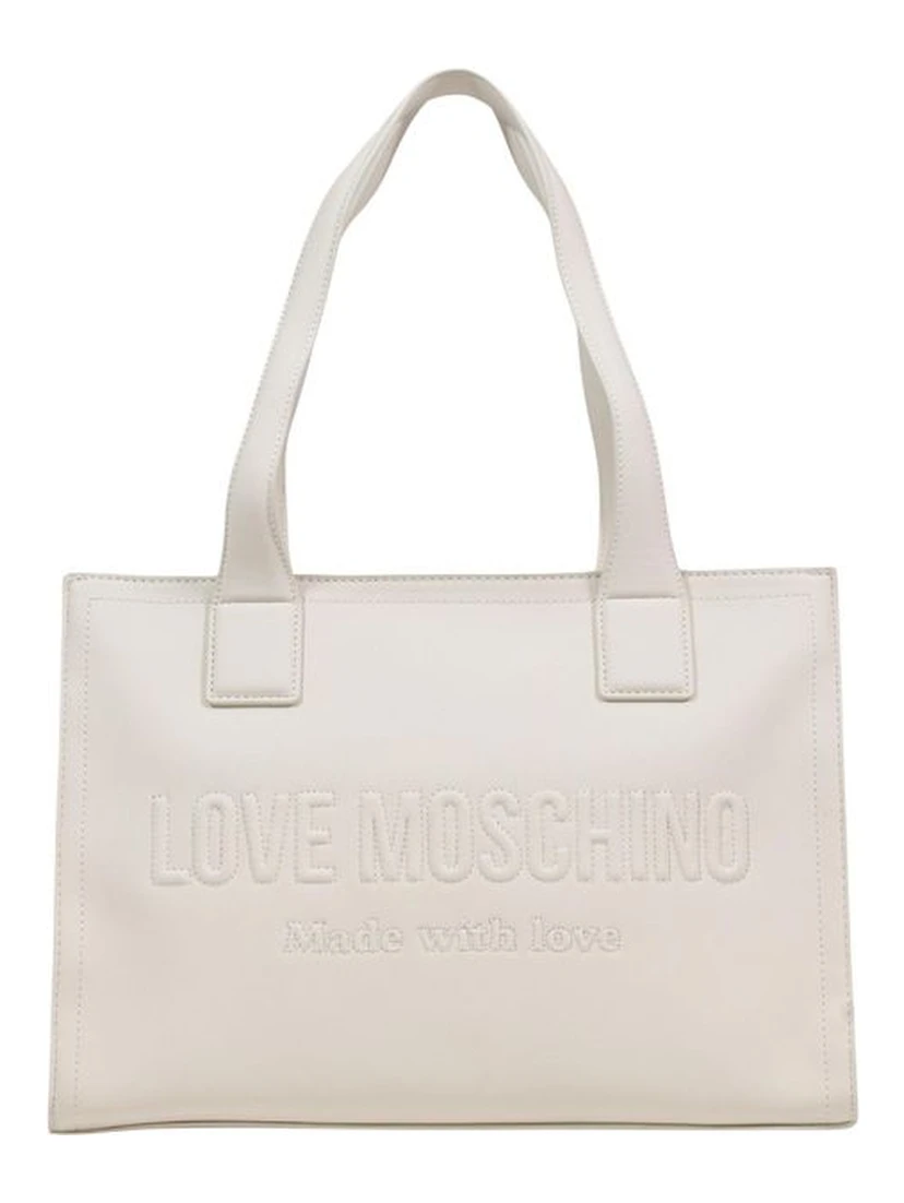 Beige Polyethylene Handbag