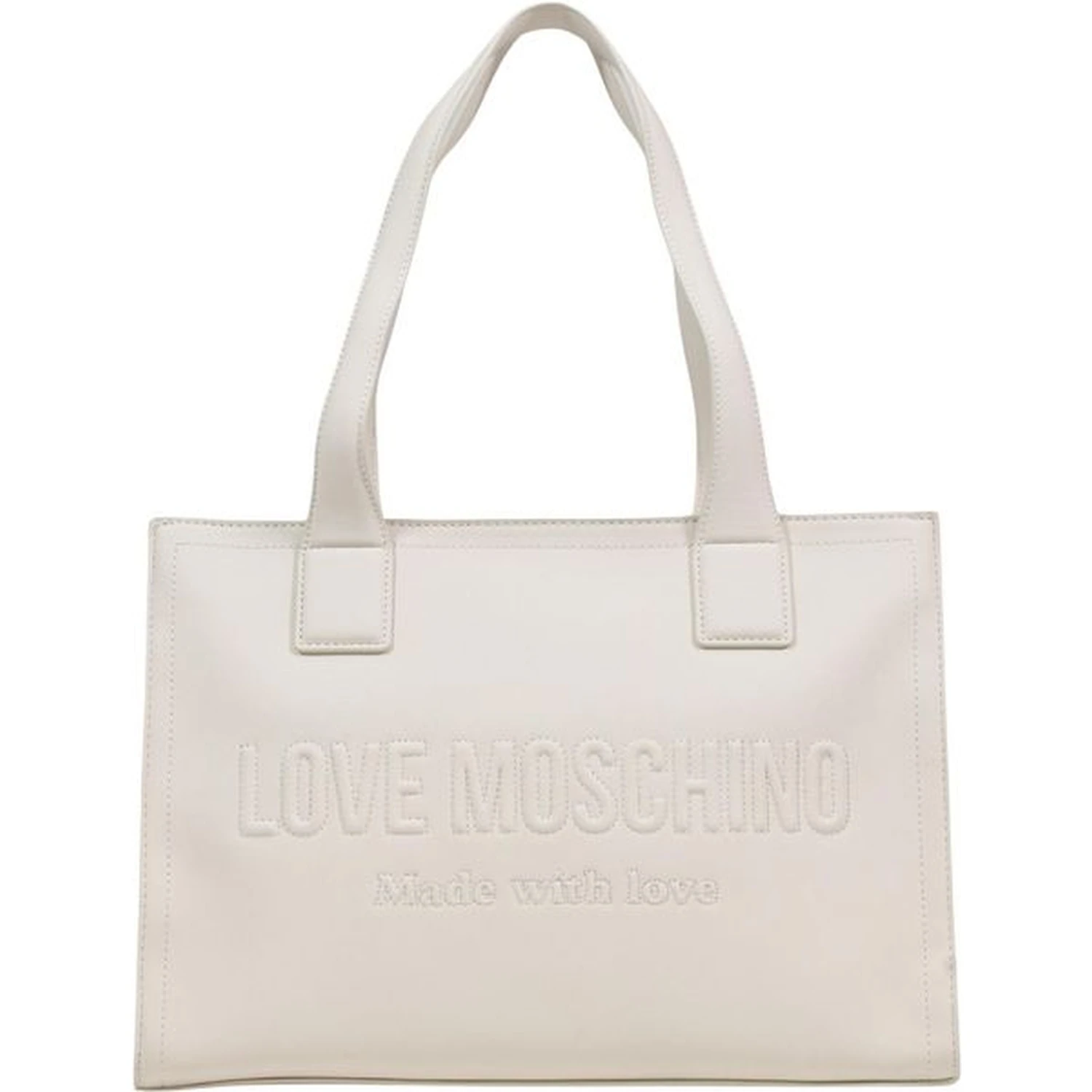 Beige Polyethylene Handbag