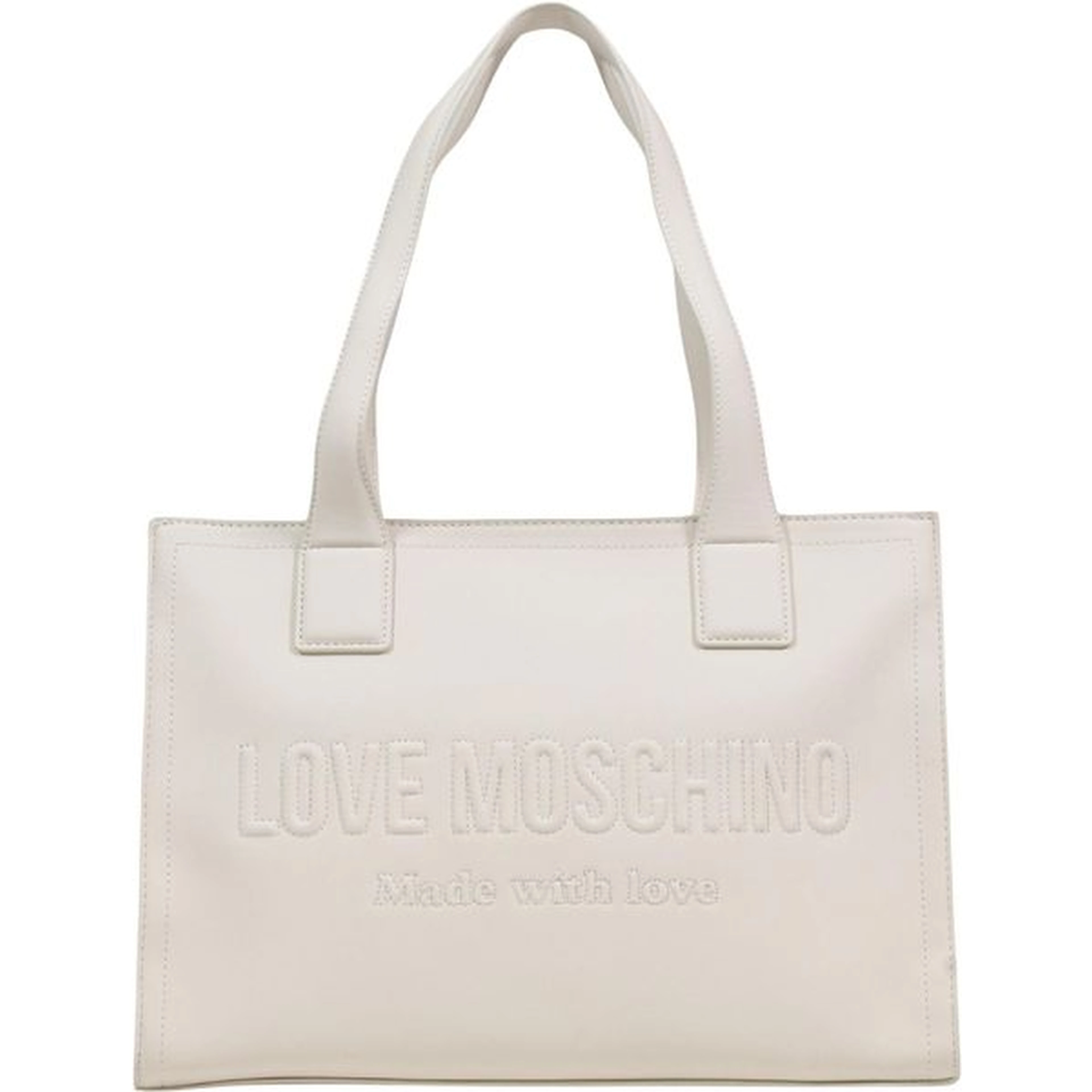 Beige Polyethylene Handbag
