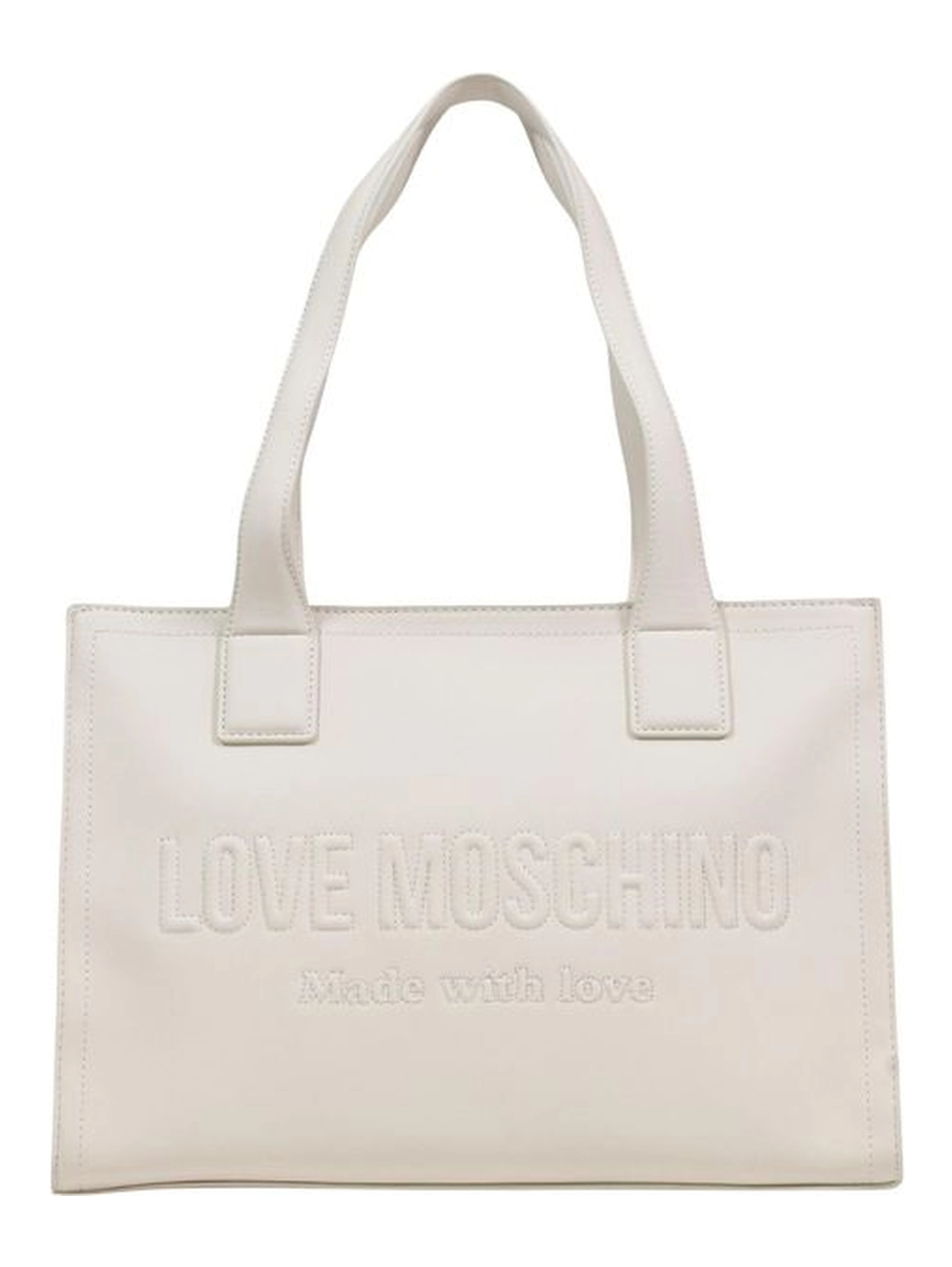 Beige Polyethylene Handbag