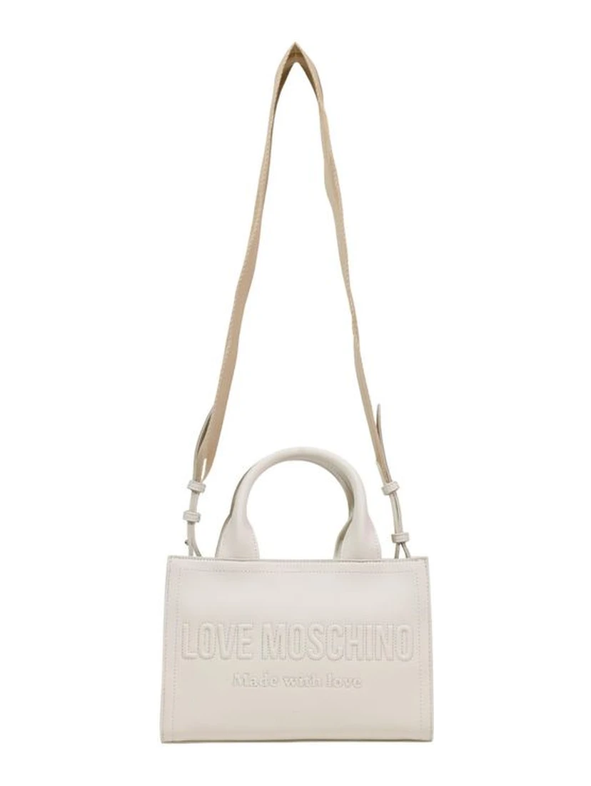 Beige Polyethylene Handbag