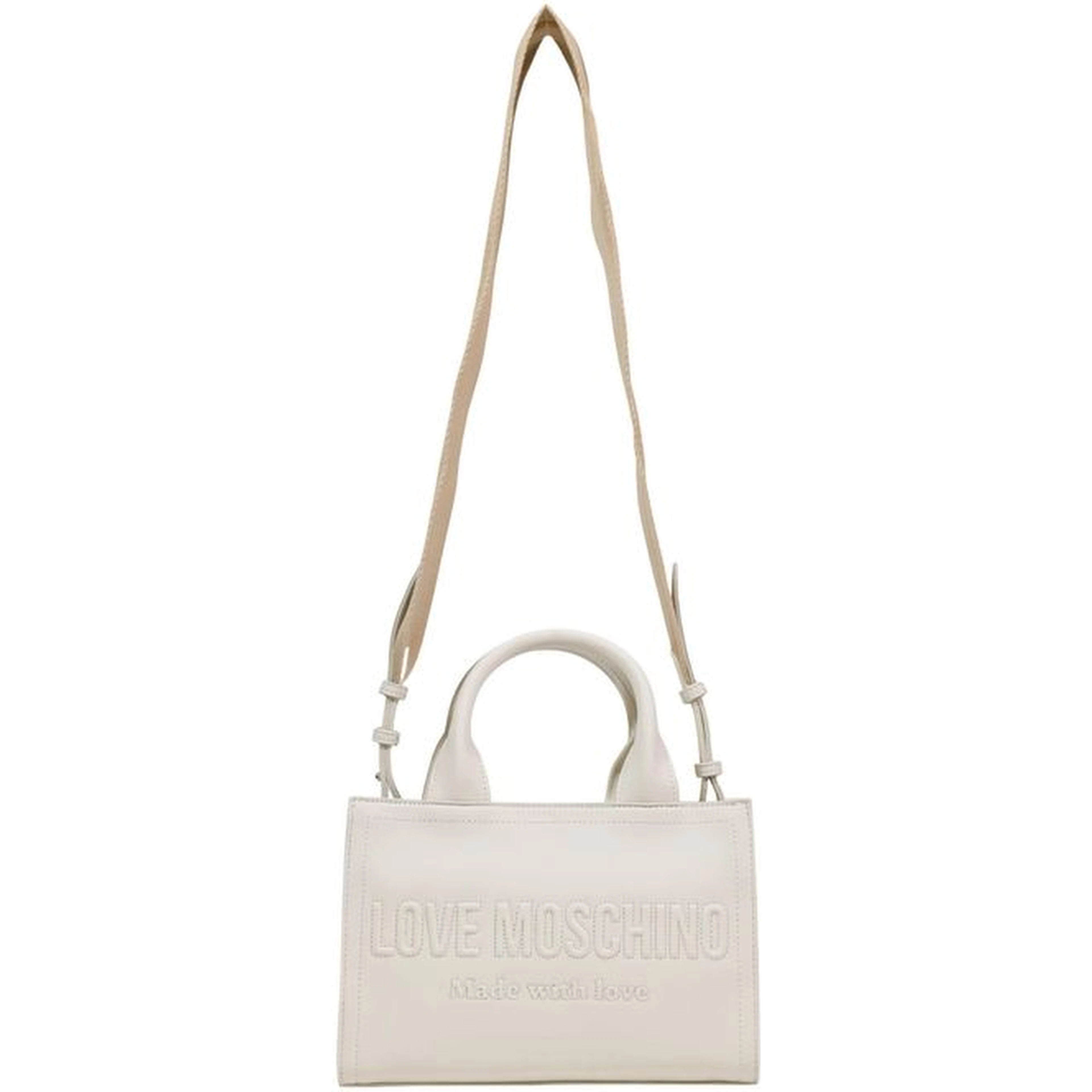 Beige Polyethylene Handbag