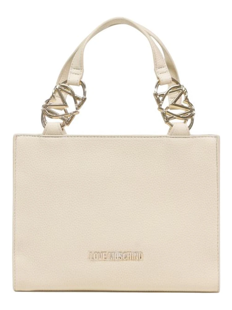 Beige Polyethylene Handbag