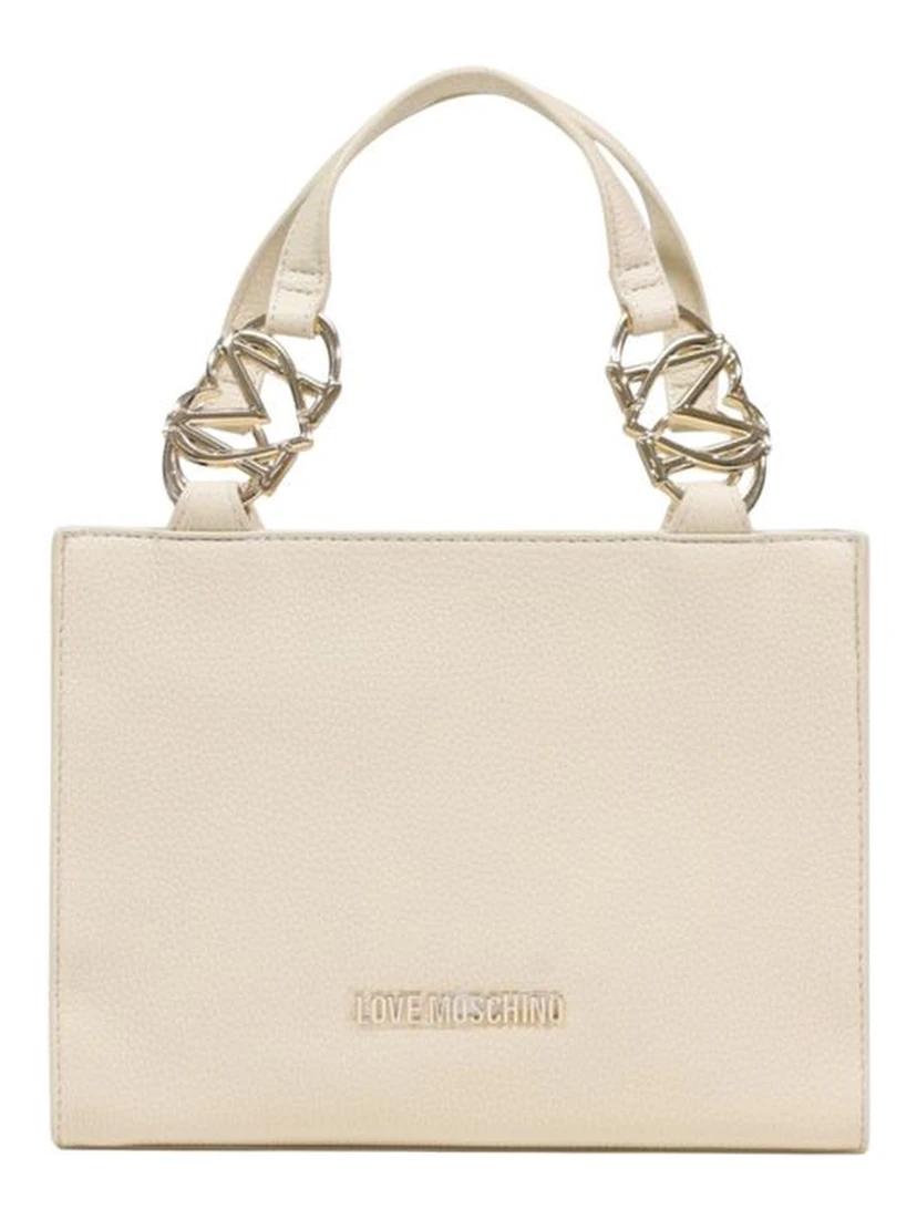 Beige Polyethylene Handbag