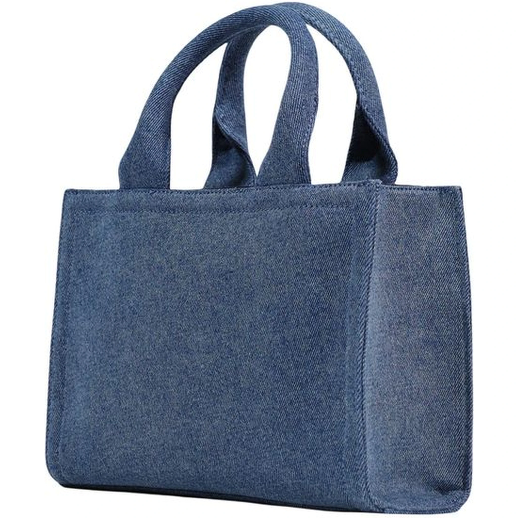 Blue Cotton Handbag