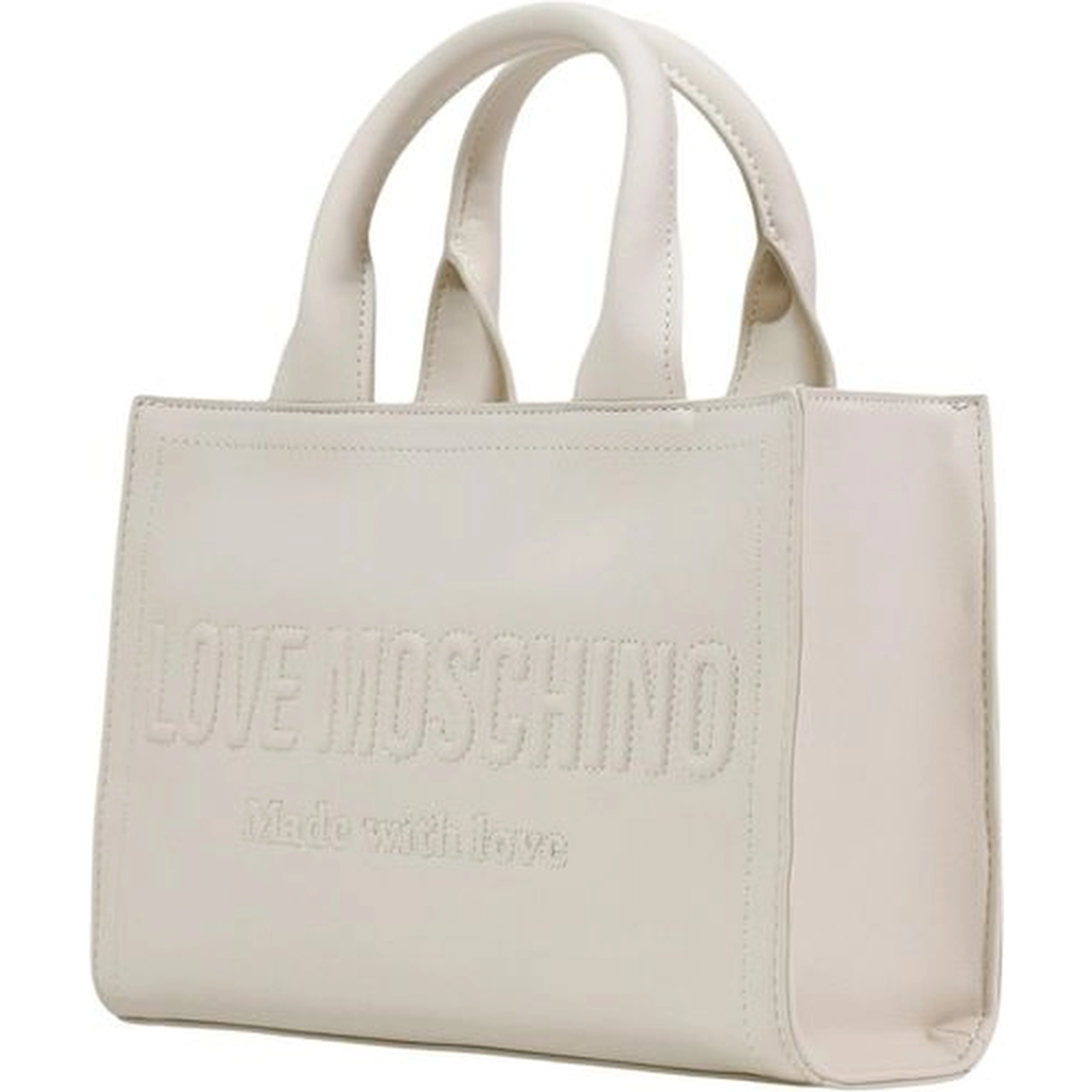Beige Polyethylene Handbag