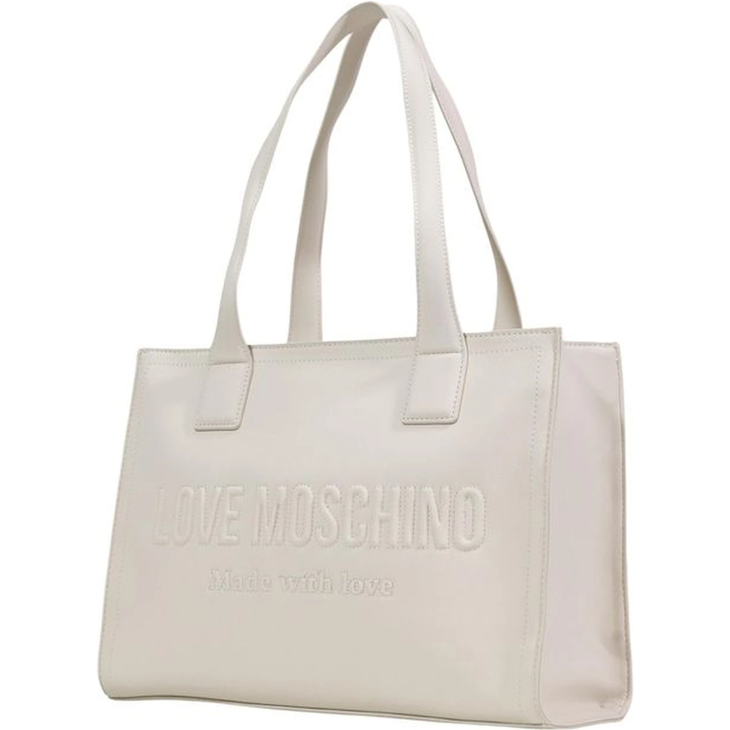 Beige Polyethylene Handbag