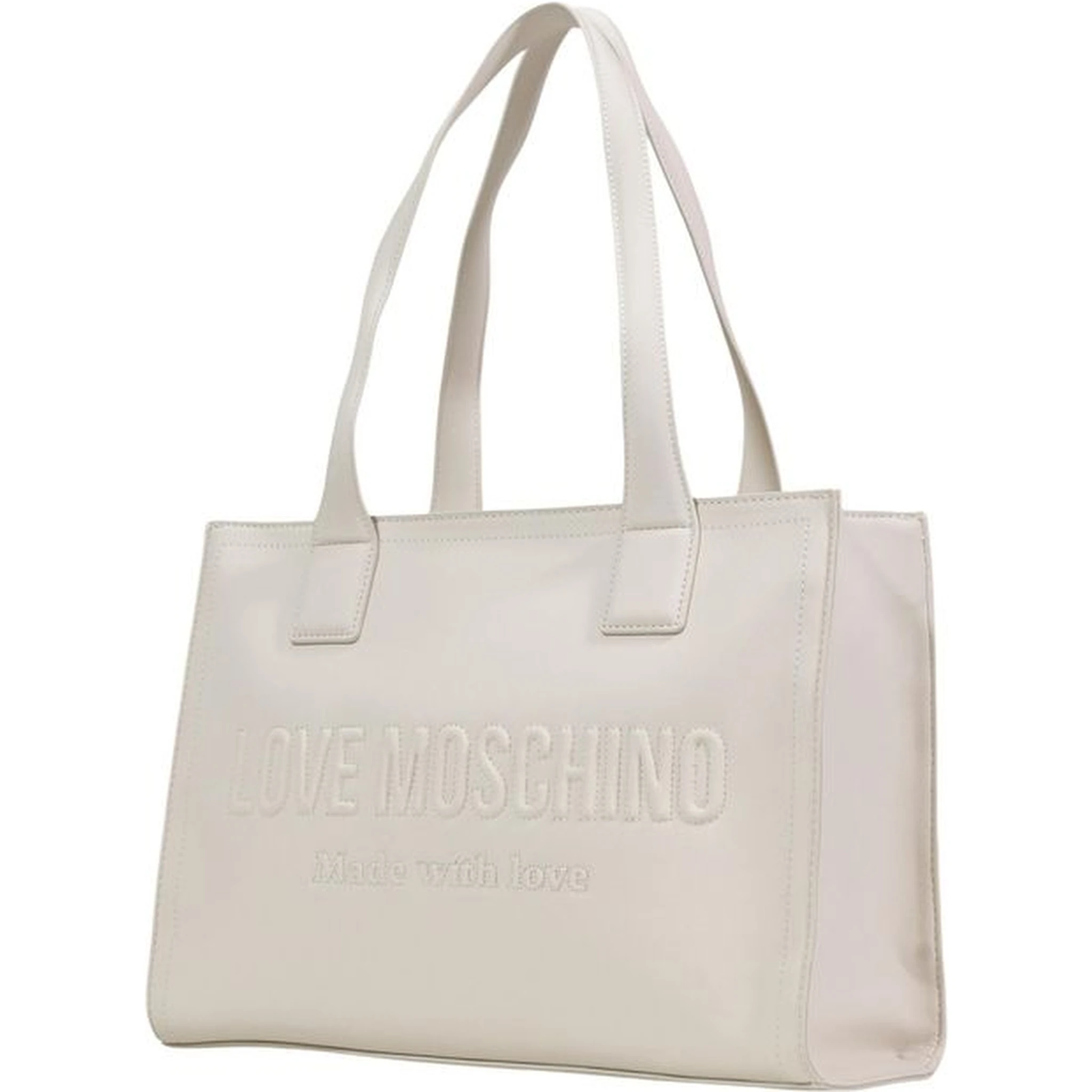Beige Polyethylene Handbag
