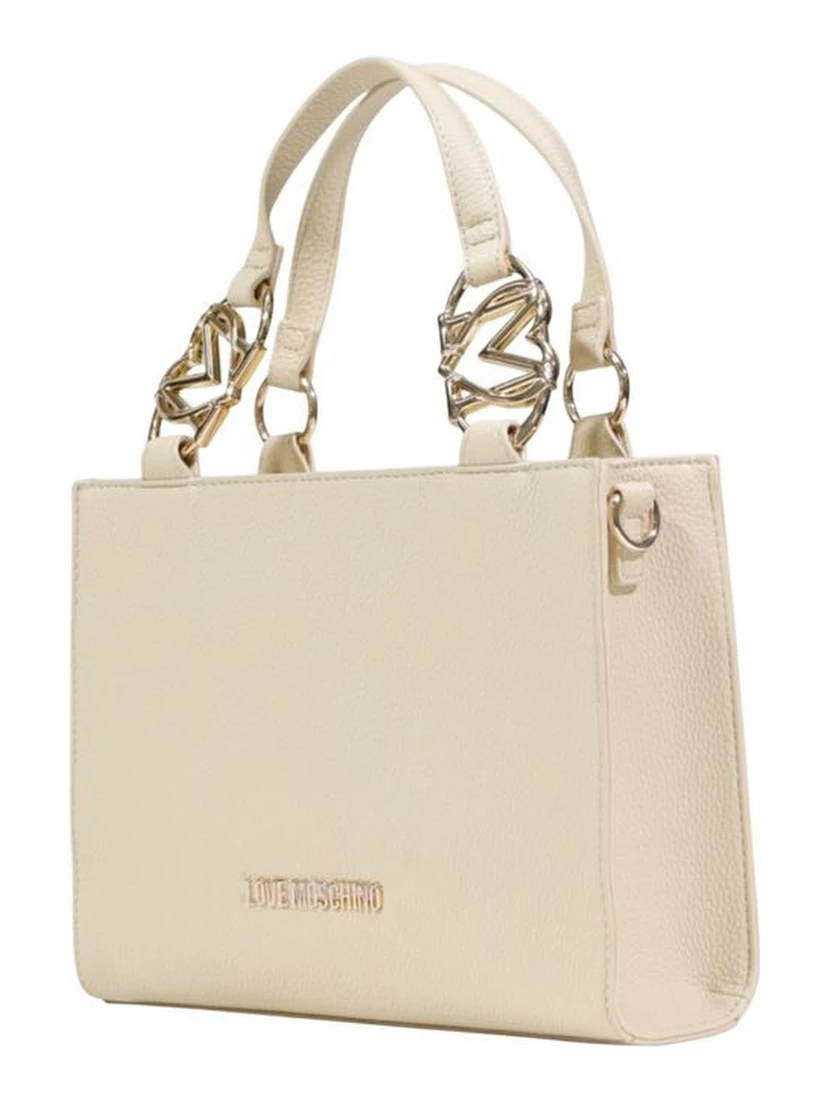 Beige Polyethylene Handbag