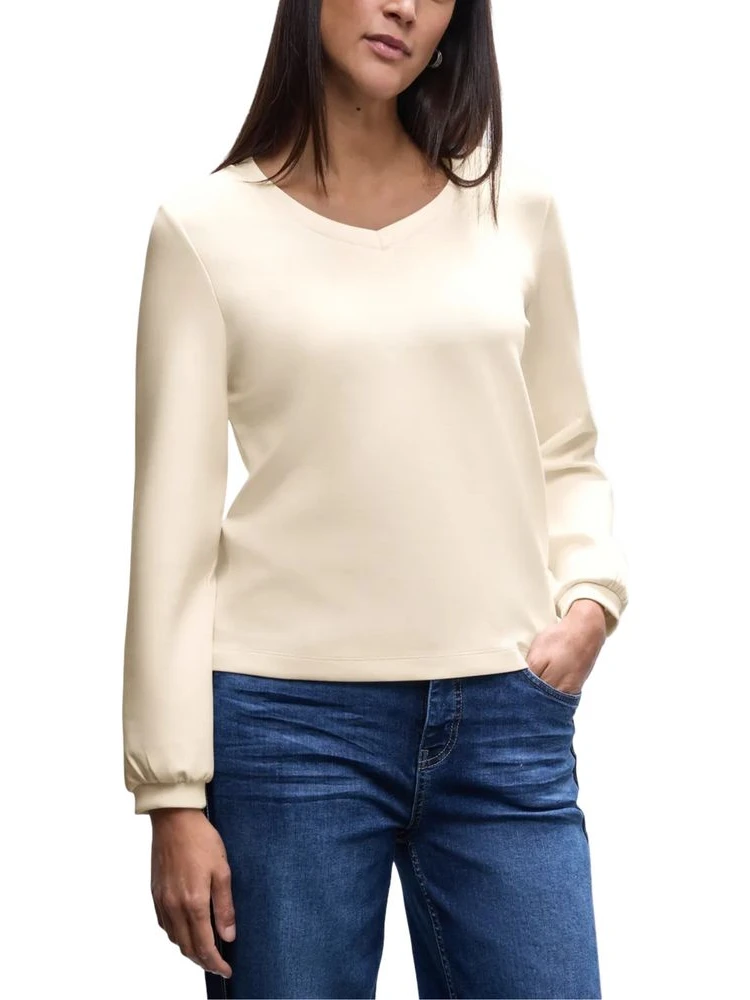 Beige Modal Sweatshirt