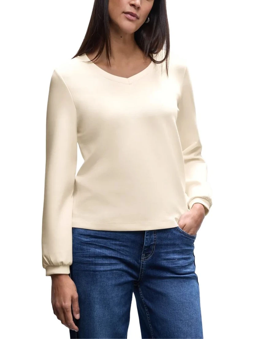 Beige Modal Sweatshirt