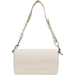 Beige Polyethylene Handbag