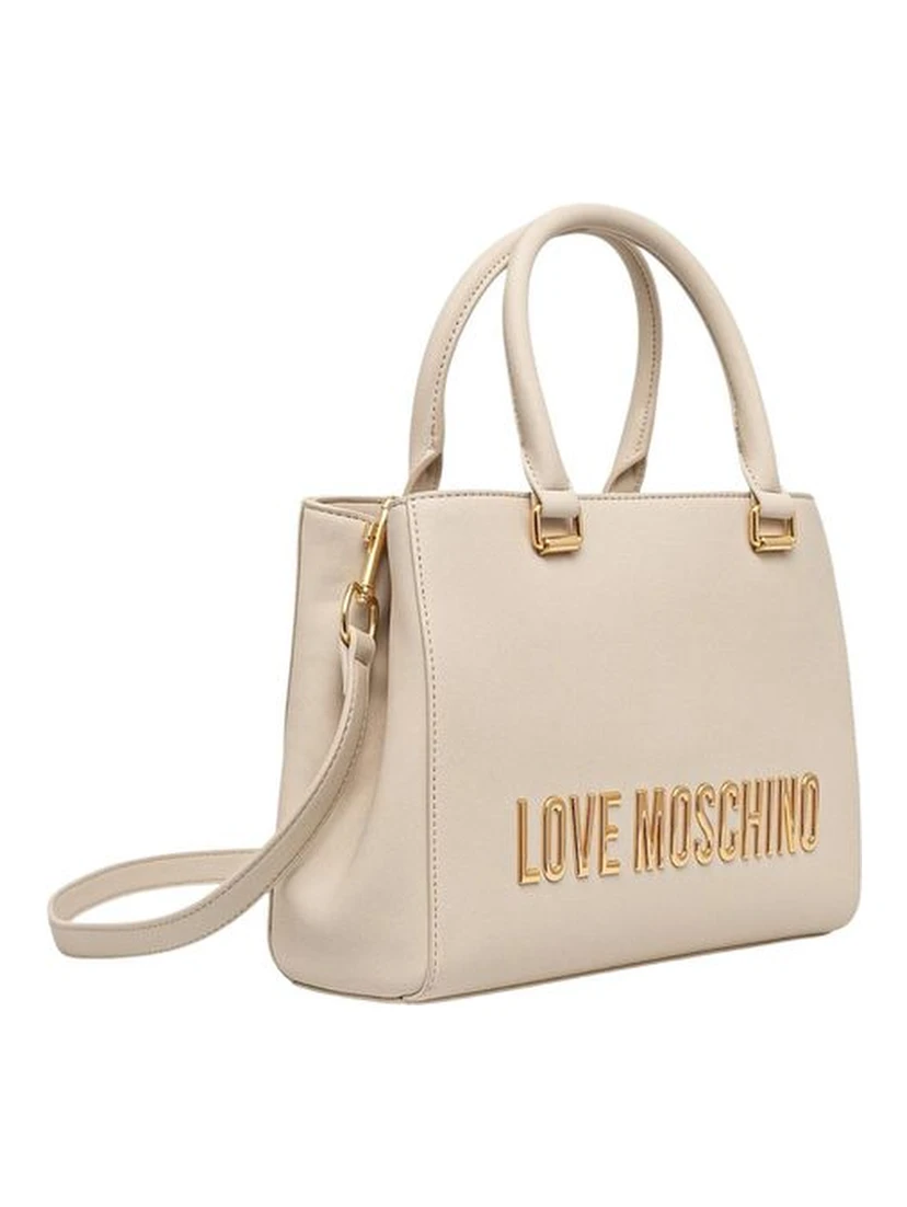 Beige Polyethylene Handbag