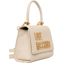 Beige Polyethylene Handbag