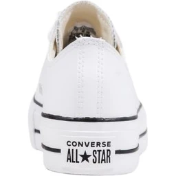 White Leather Platform Sneakers