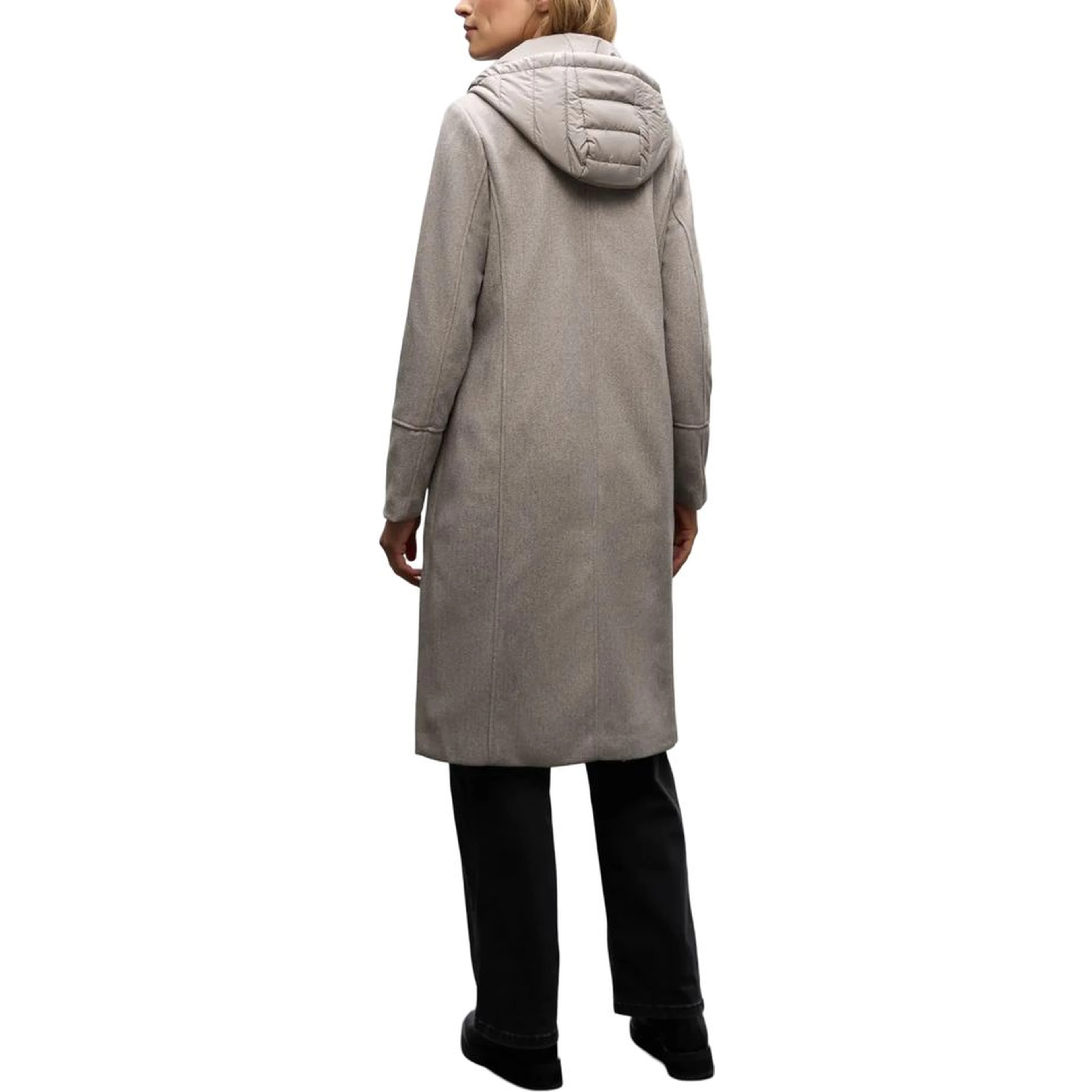 Beige Polyester Coat