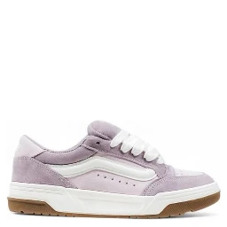 Purple Leather Low Top Sneakers