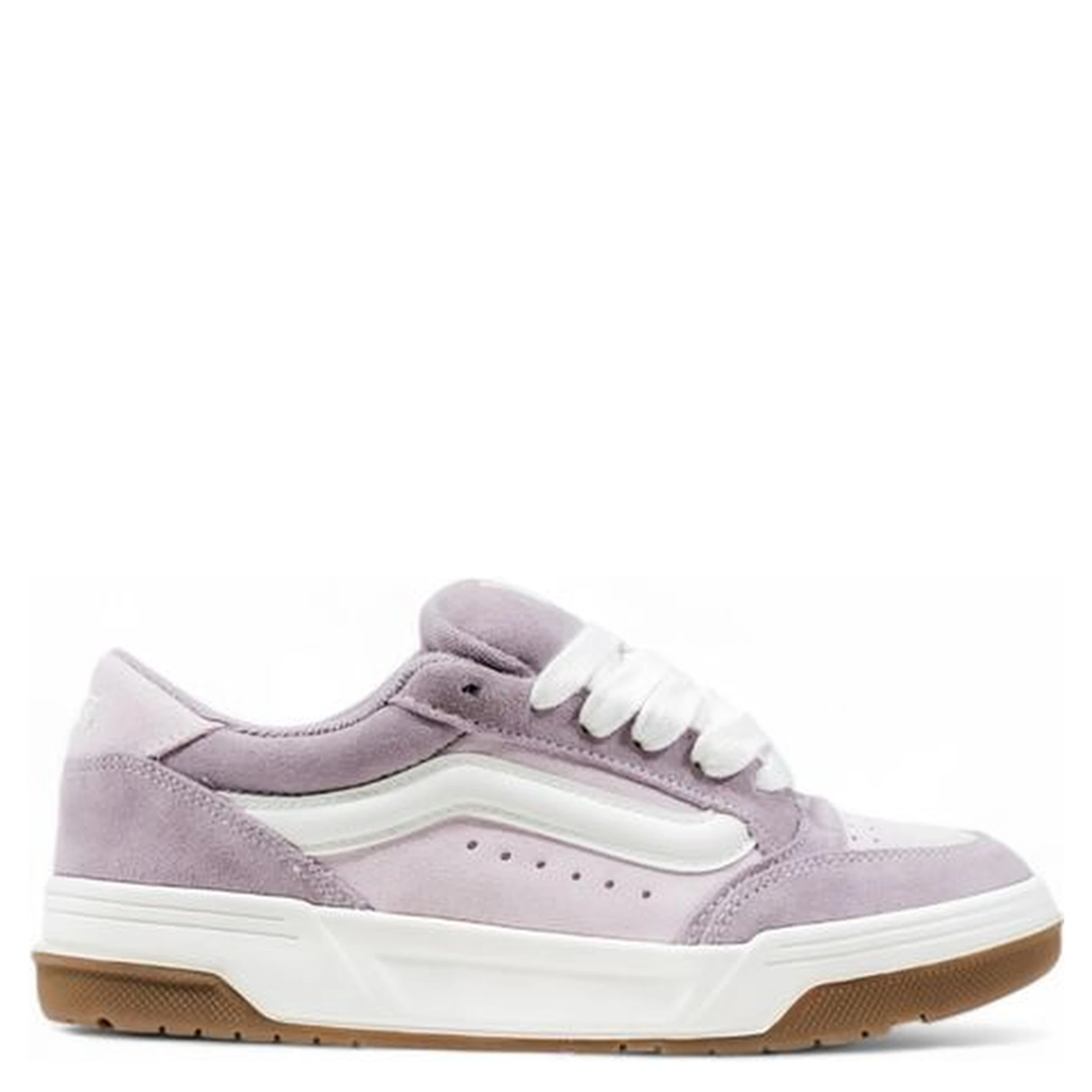 Purple Leather Low Top Sneakers