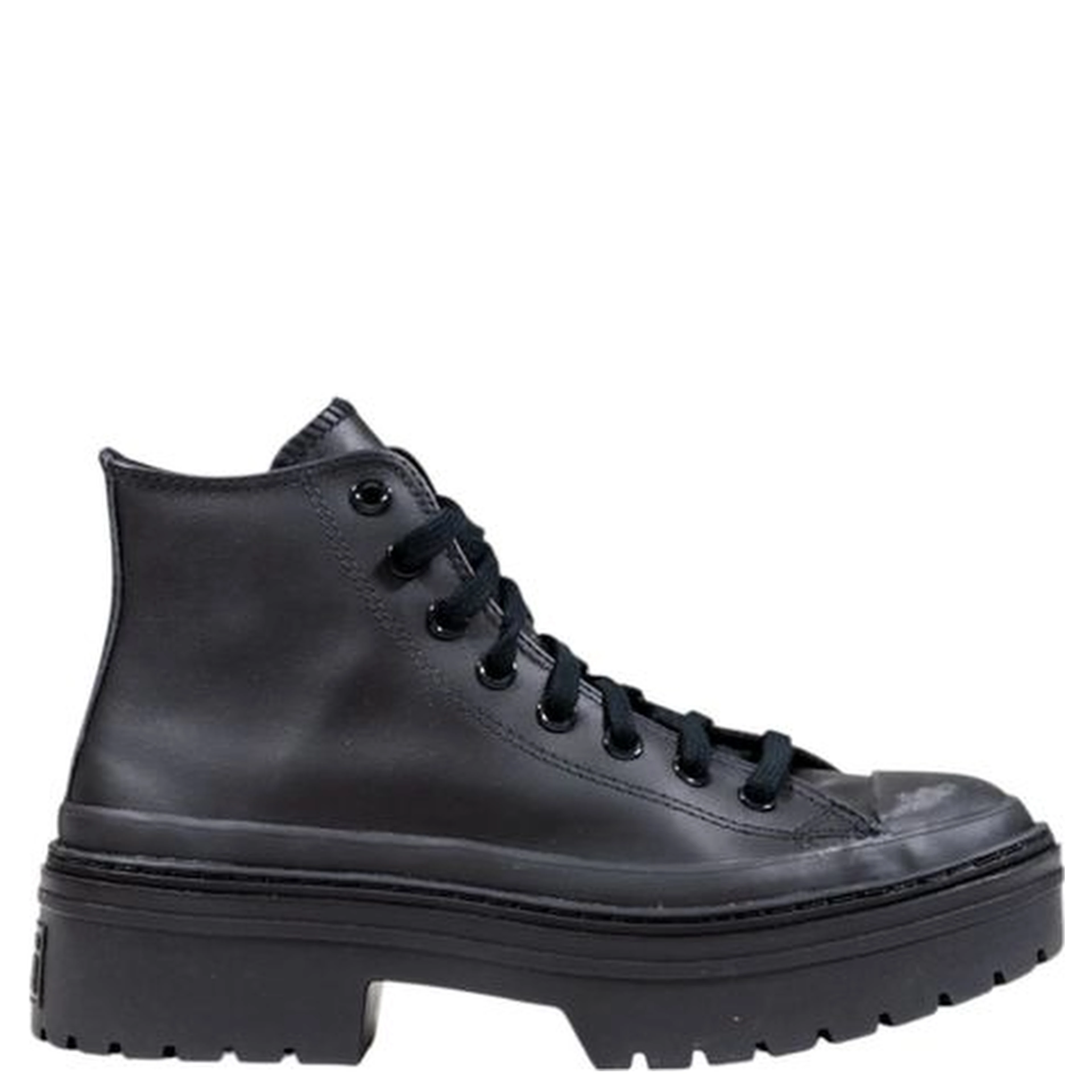 Black Leather Ankle Boots