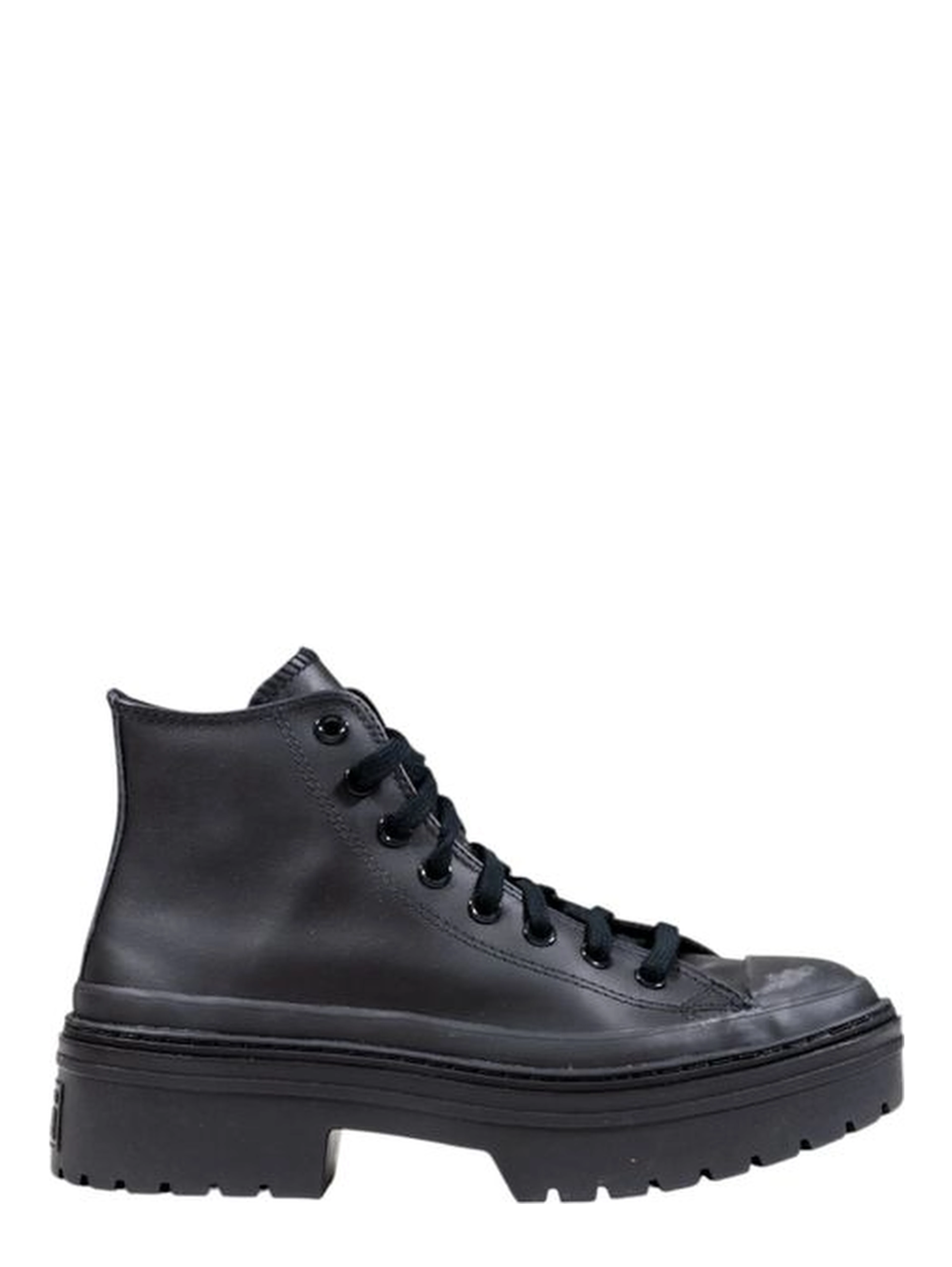 Black Leather Ankle Boots