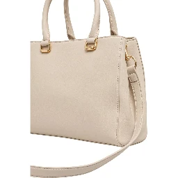Beige Polyethylene Handbag