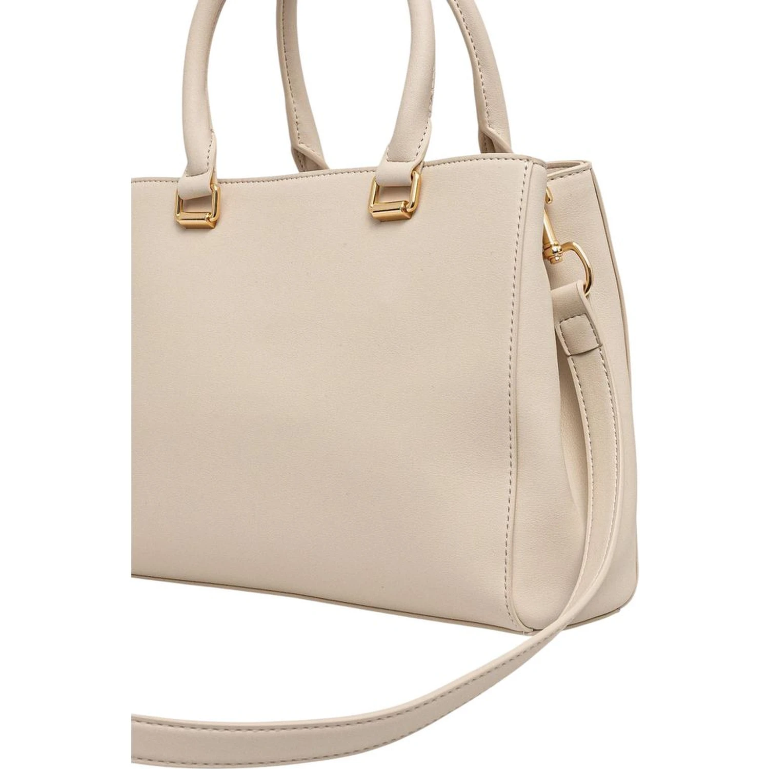 Beige Polyethylene Handbag