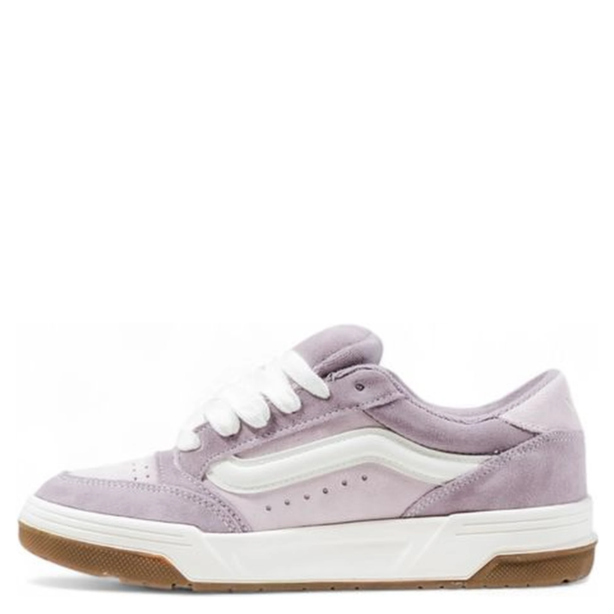 Purple Leather Low Top Sneakers