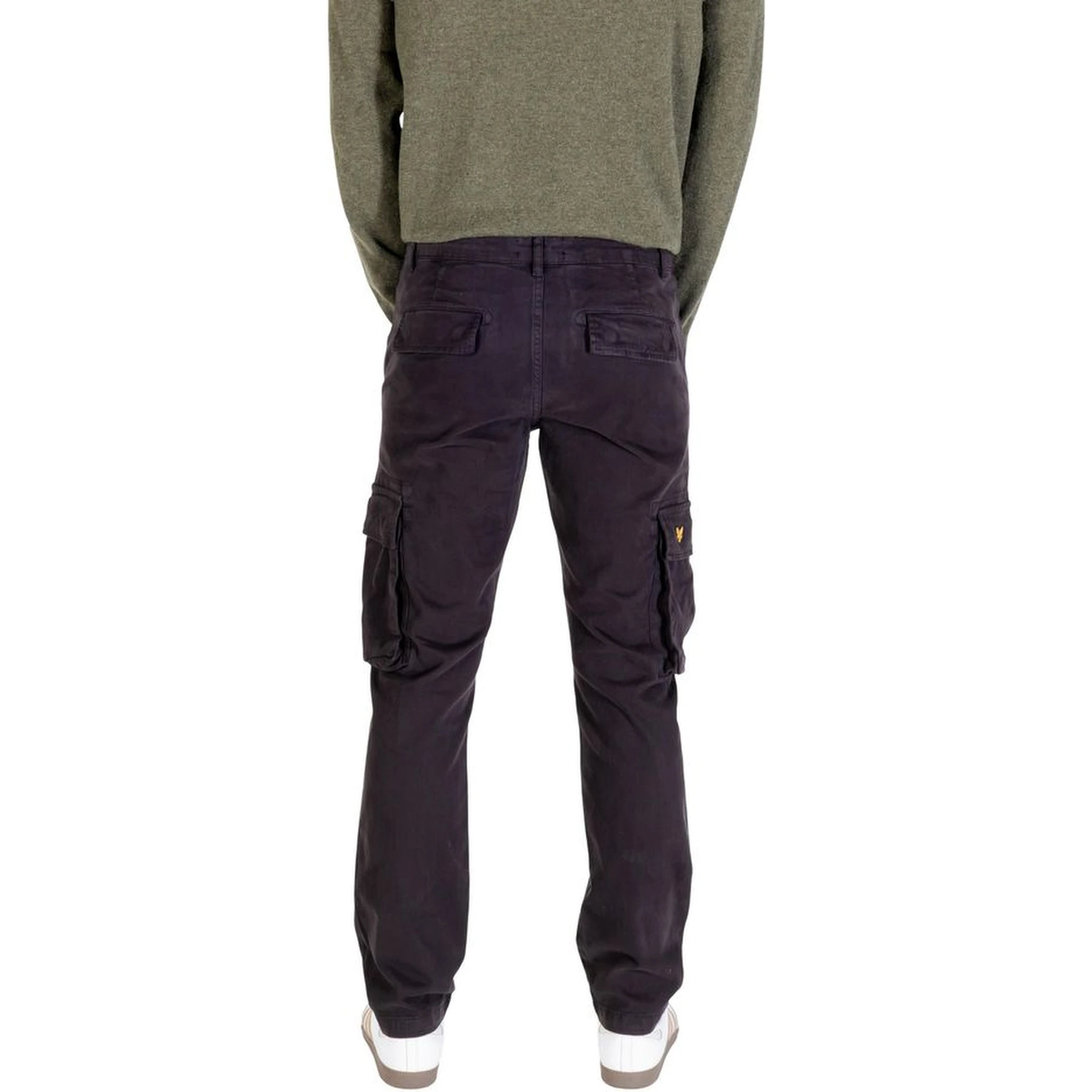 Black Cotton Cargo Pants