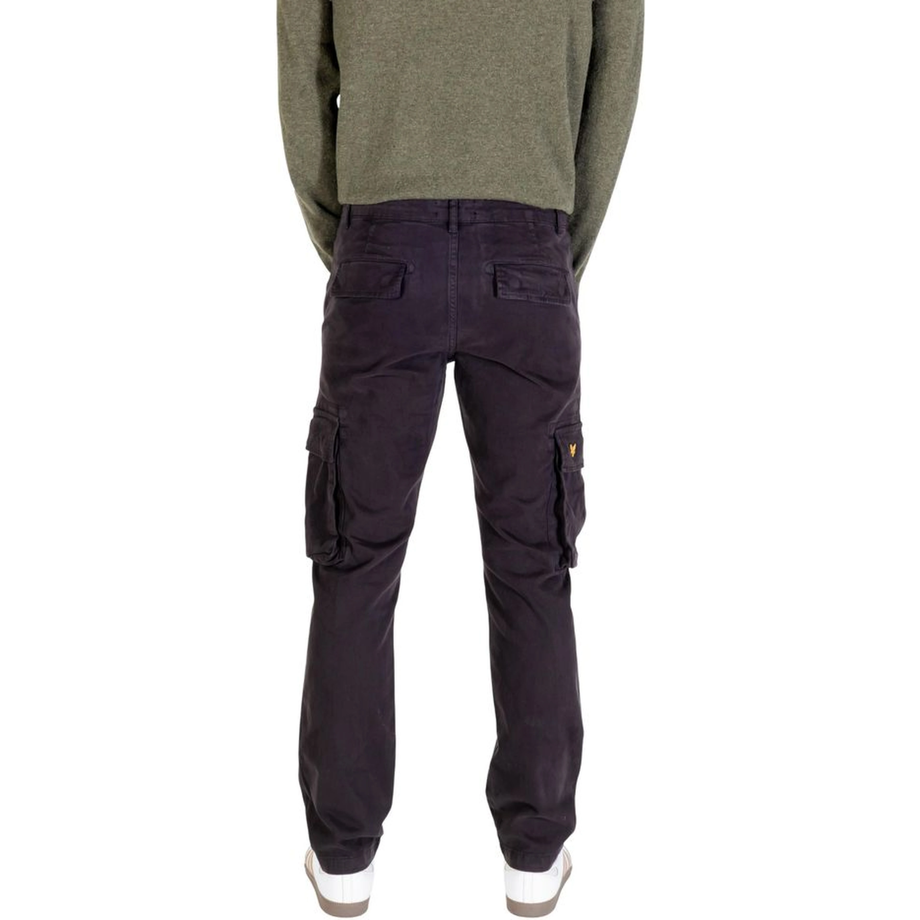 Black Cotton Cargo Pants