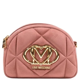 Pink Suede Leather Handbag