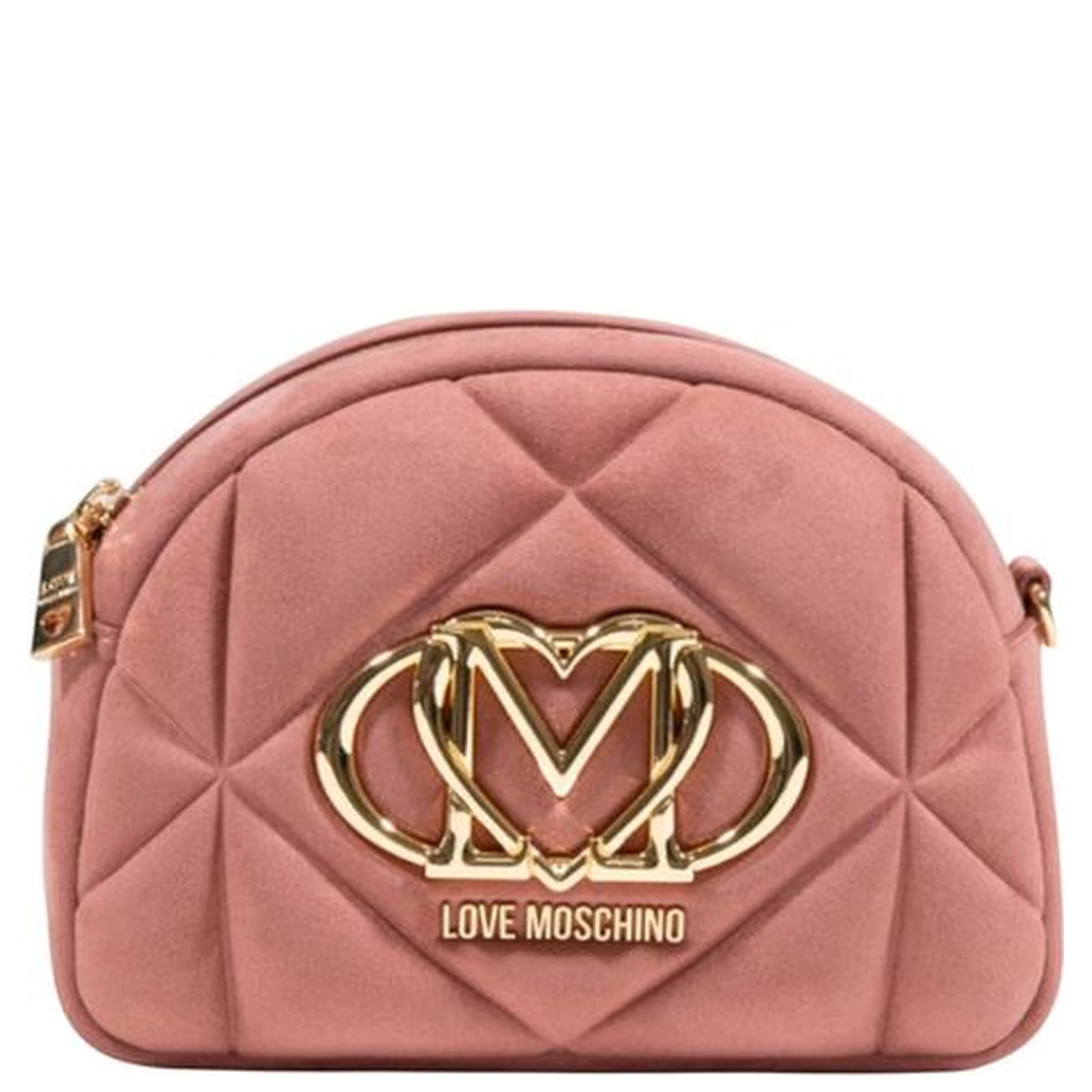 Pink Suede Leather Handbag