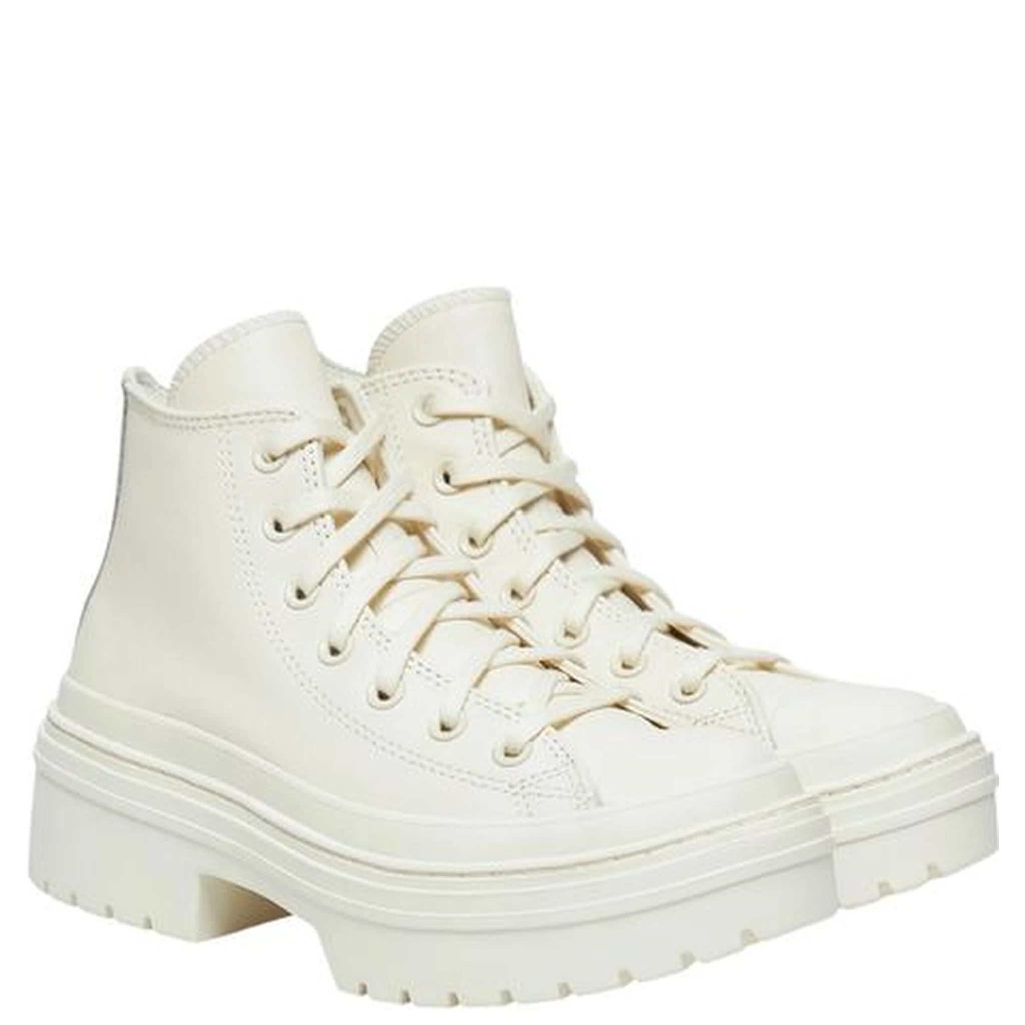 White Recycled Leather High Heel Pumps