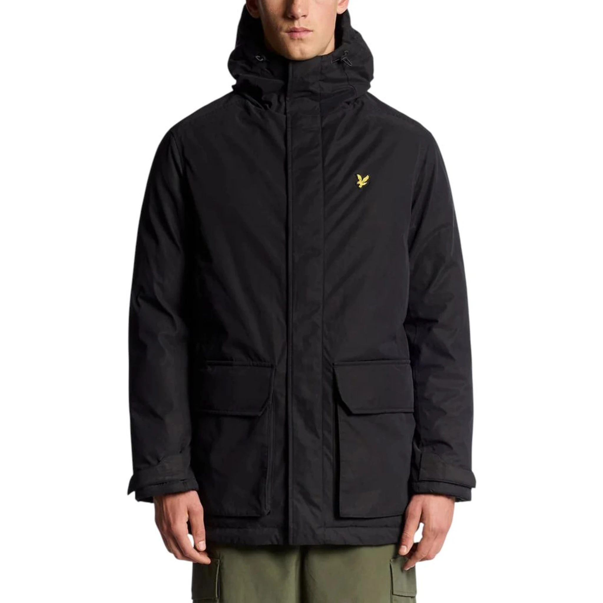Black Polyester Parka