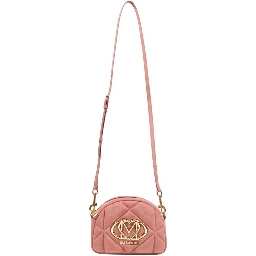 Pink Suede Leather Handbag