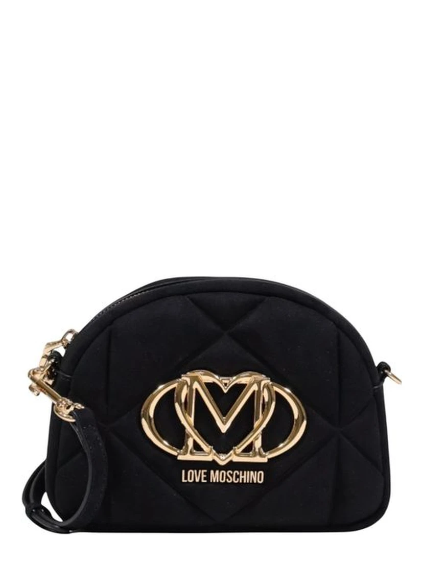 Black Suede Leather Handbag