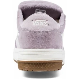 Purple Leather Low Top Sneakers