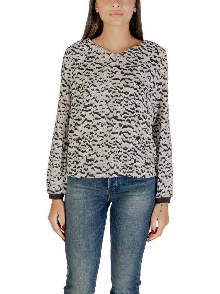 Bicolor Viscose Blouse