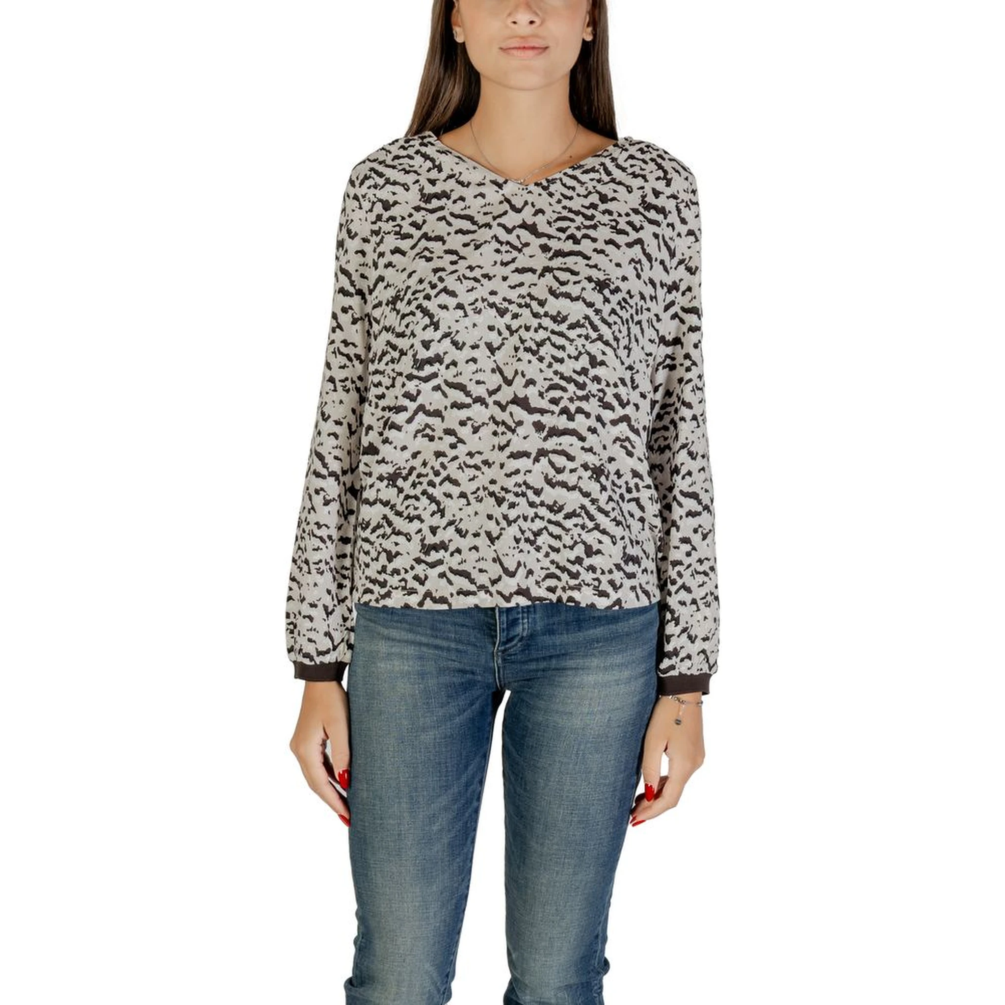 Bicolor Viscose Blouse