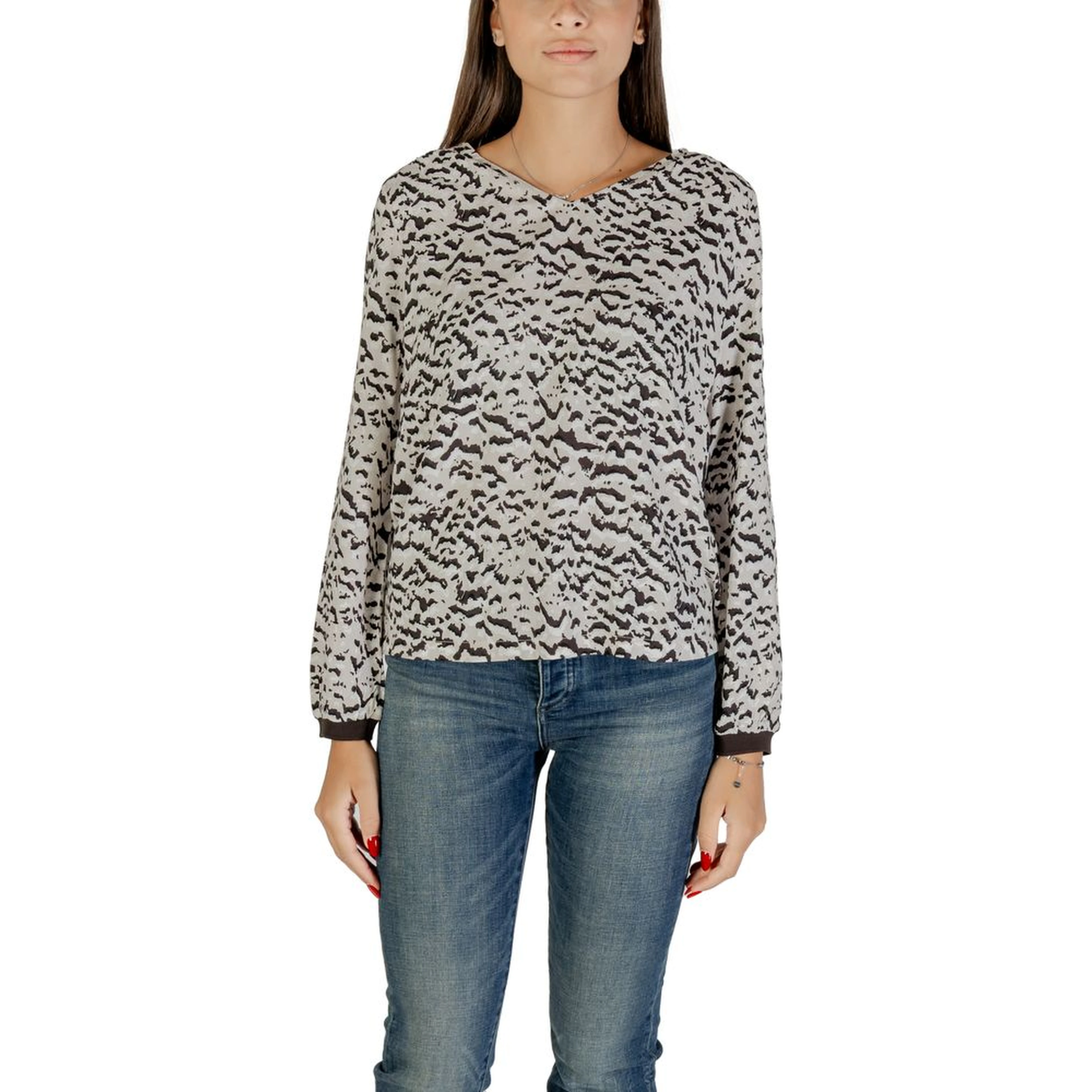 Bicolor Viscose Blouse