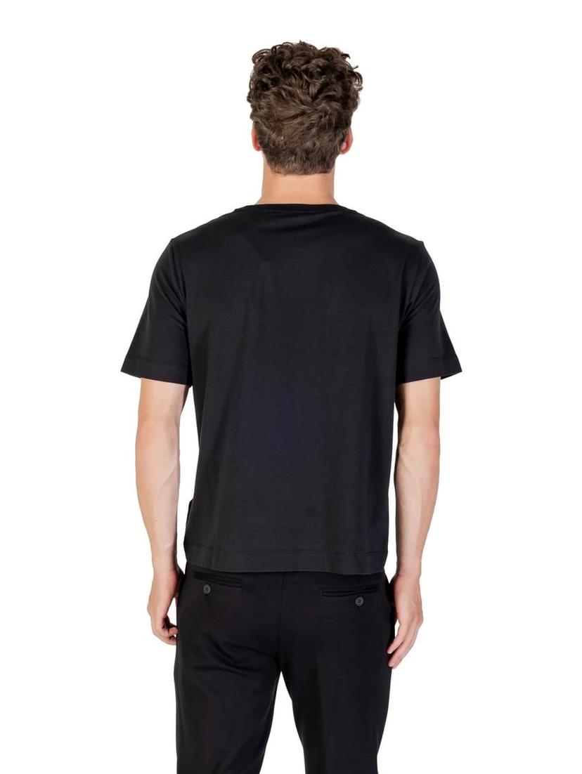 Black Cotton T-Shirt