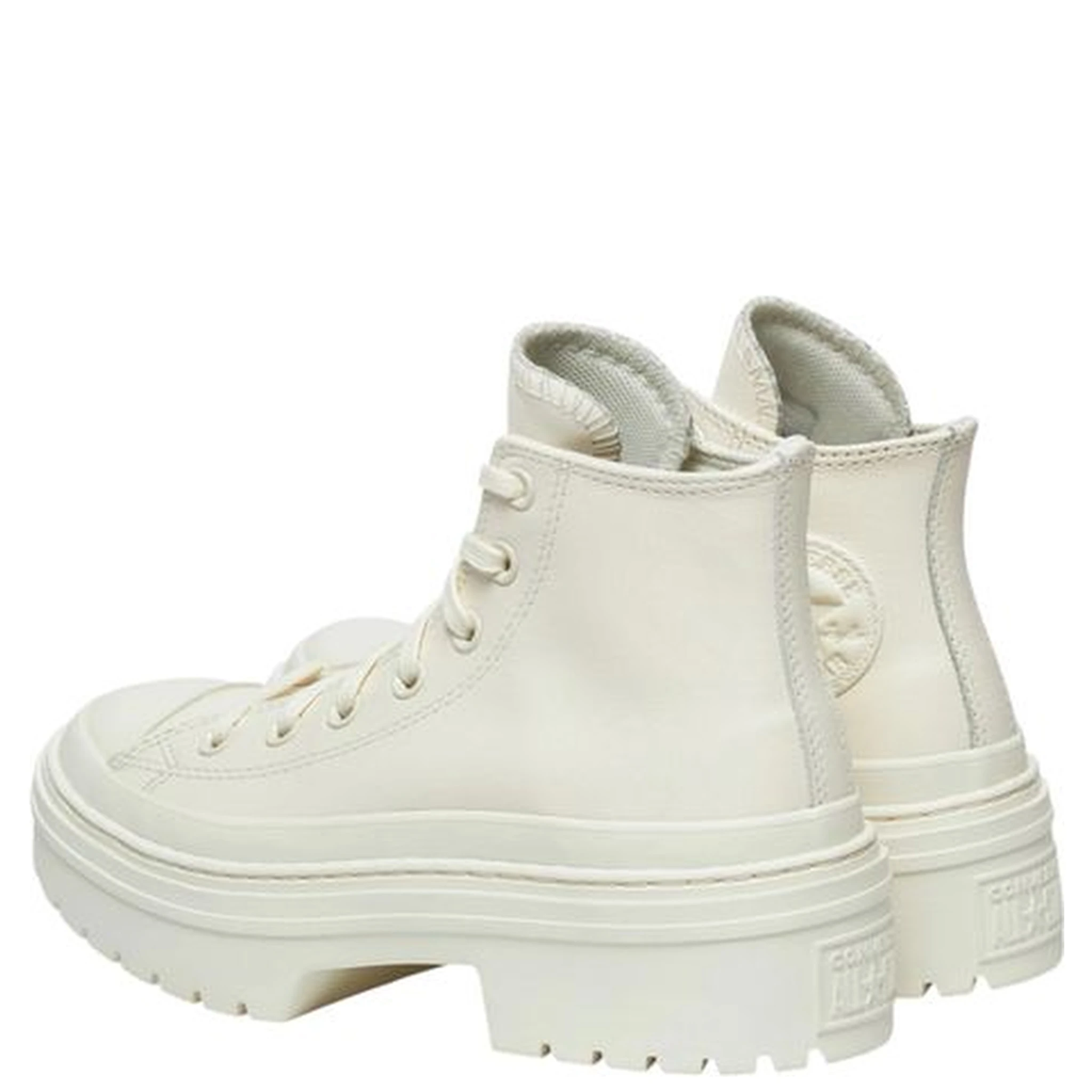 White Recycled Leather High Heel Pumps