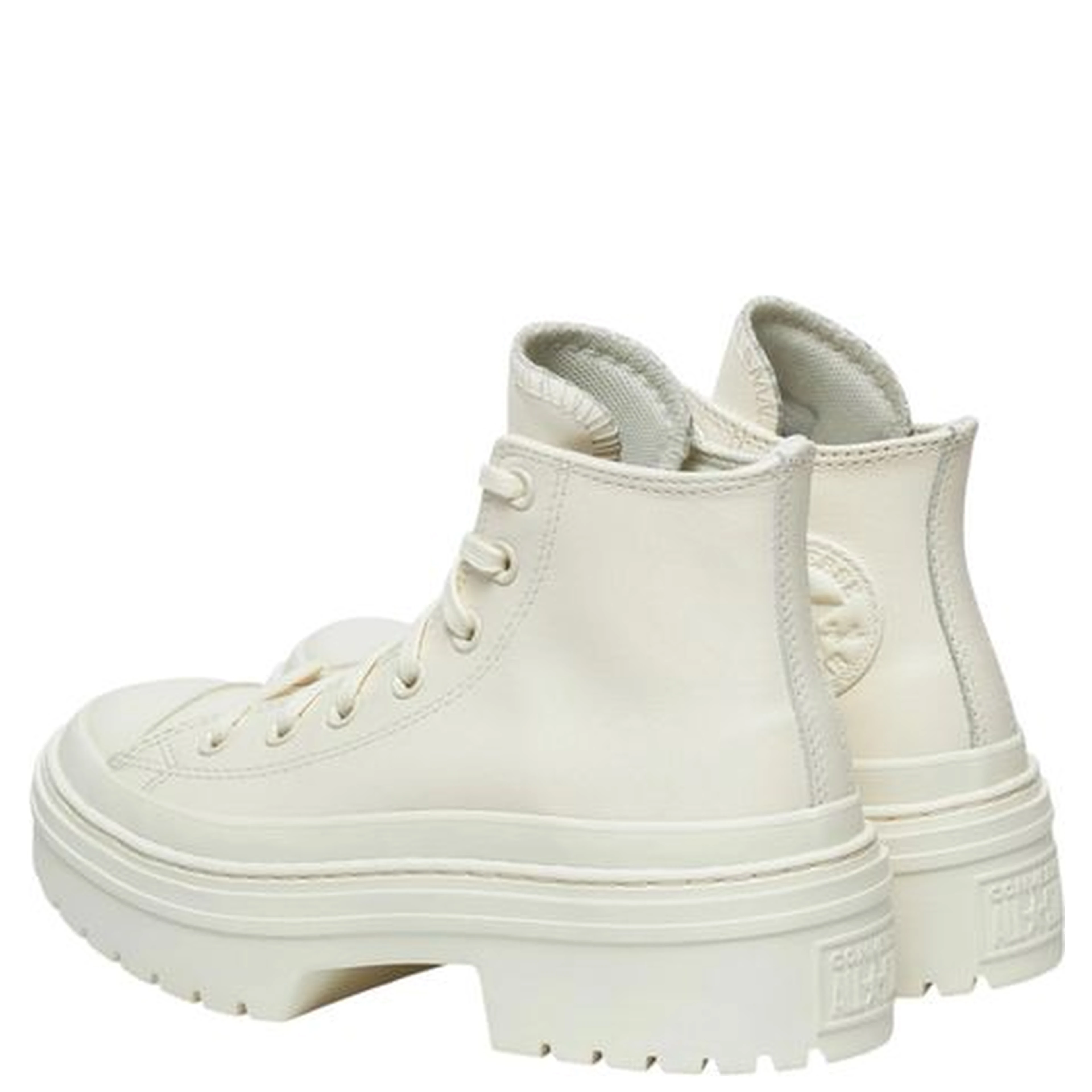 White Recycled Leather High Heel Pumps