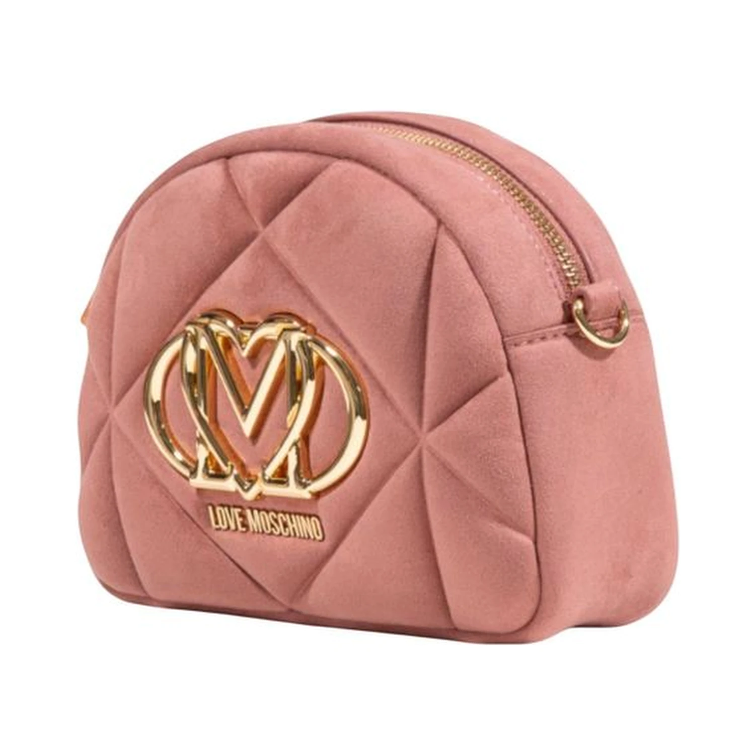 Pink Suede Leather Handbag