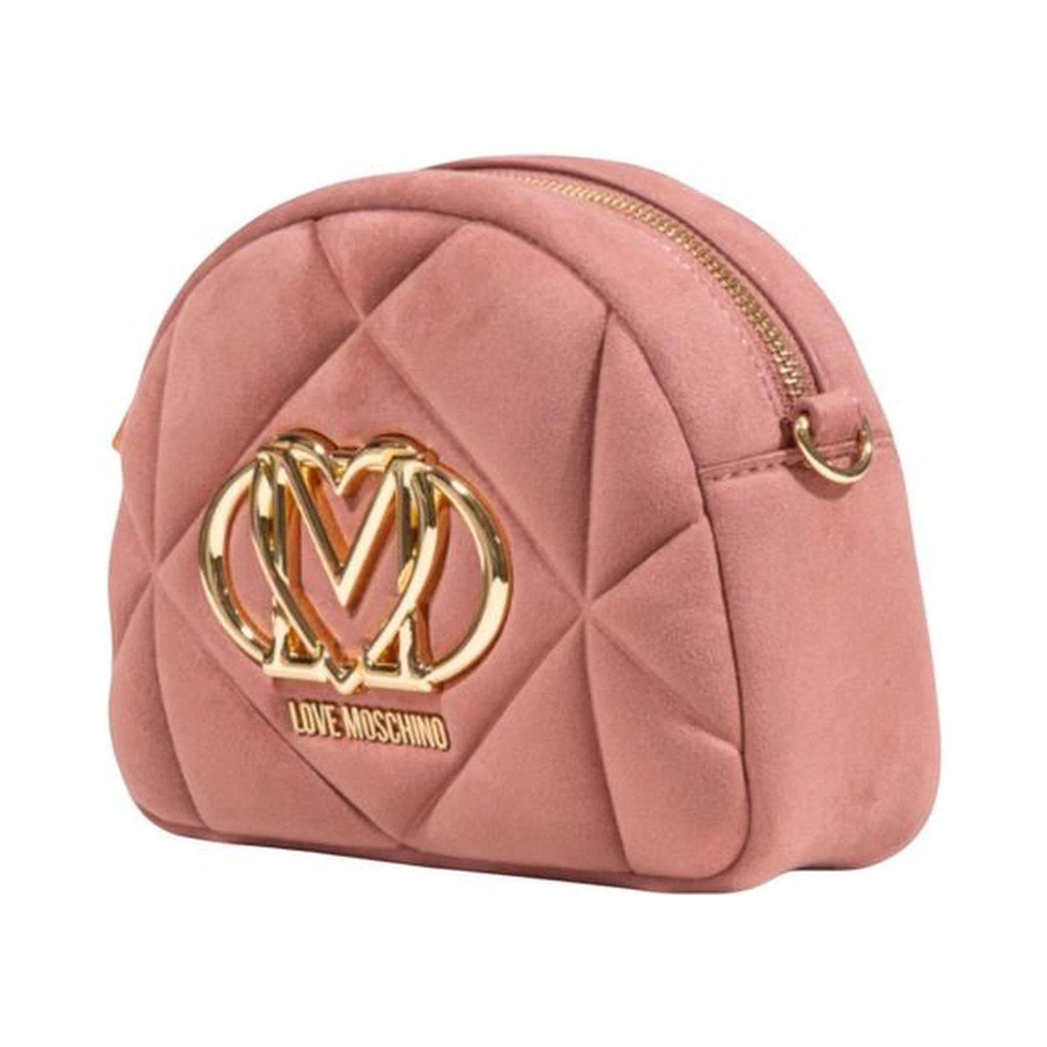 Pink Suede Leather Handbag