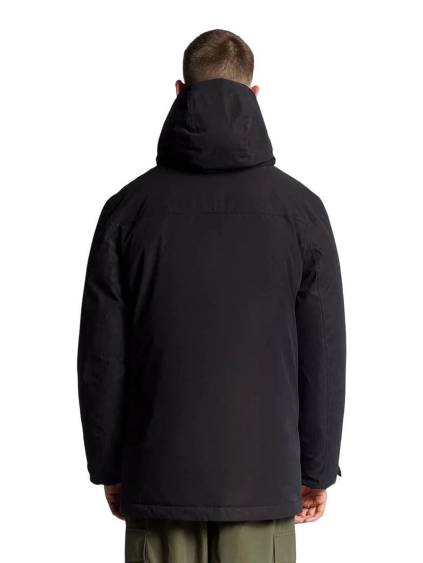 Black Polyester Parka