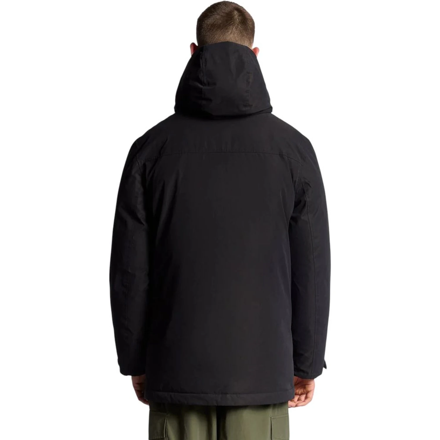 Black Polyester Parka