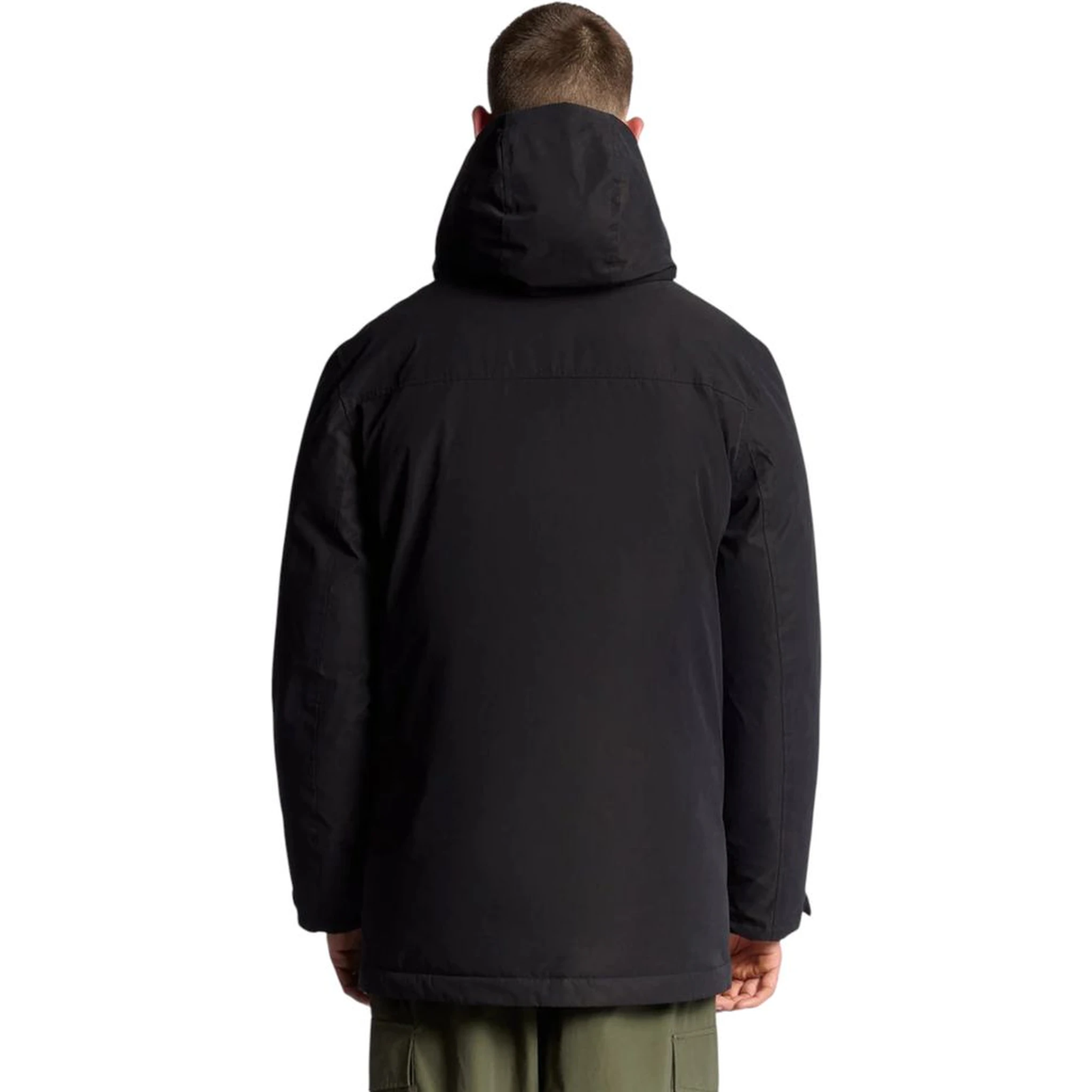 Black Polyester Parka
