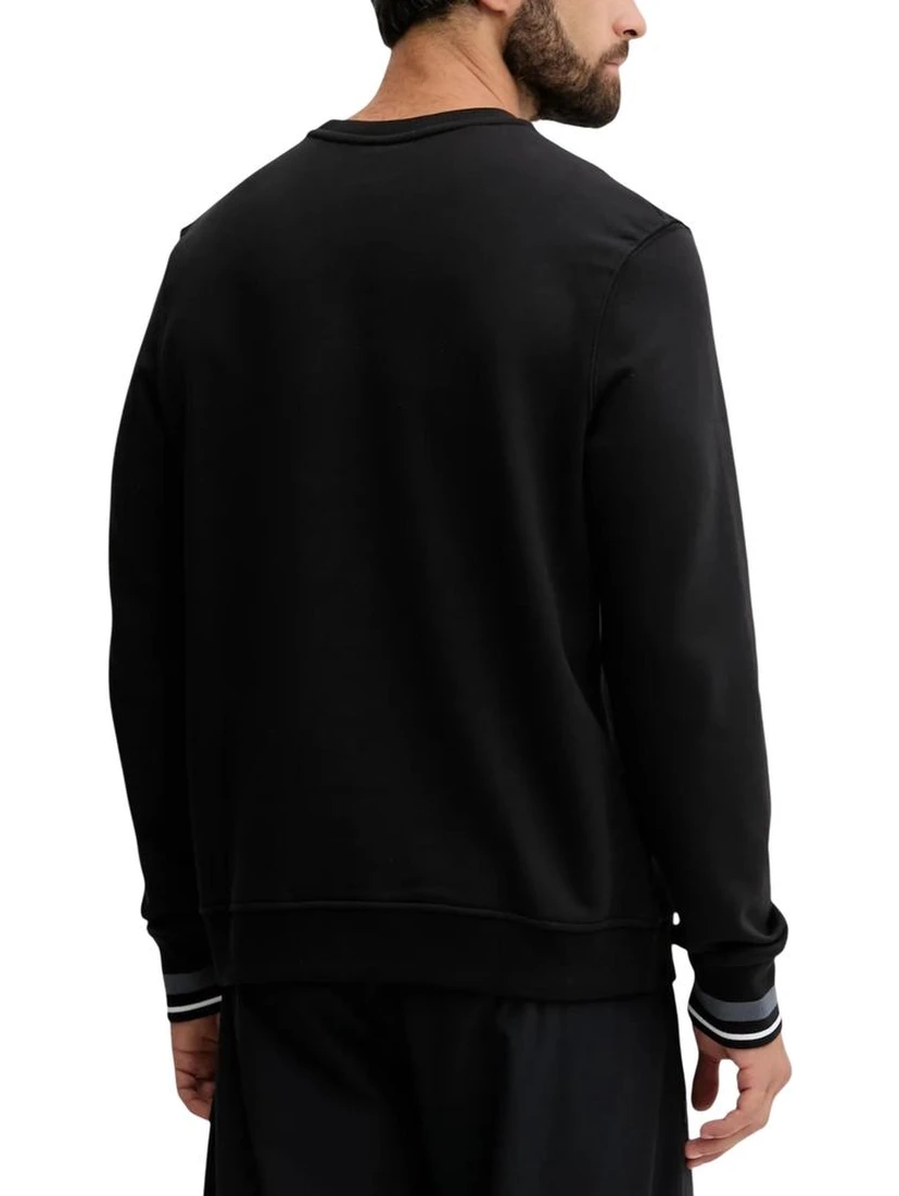 Black Cotton Sweatshirt
