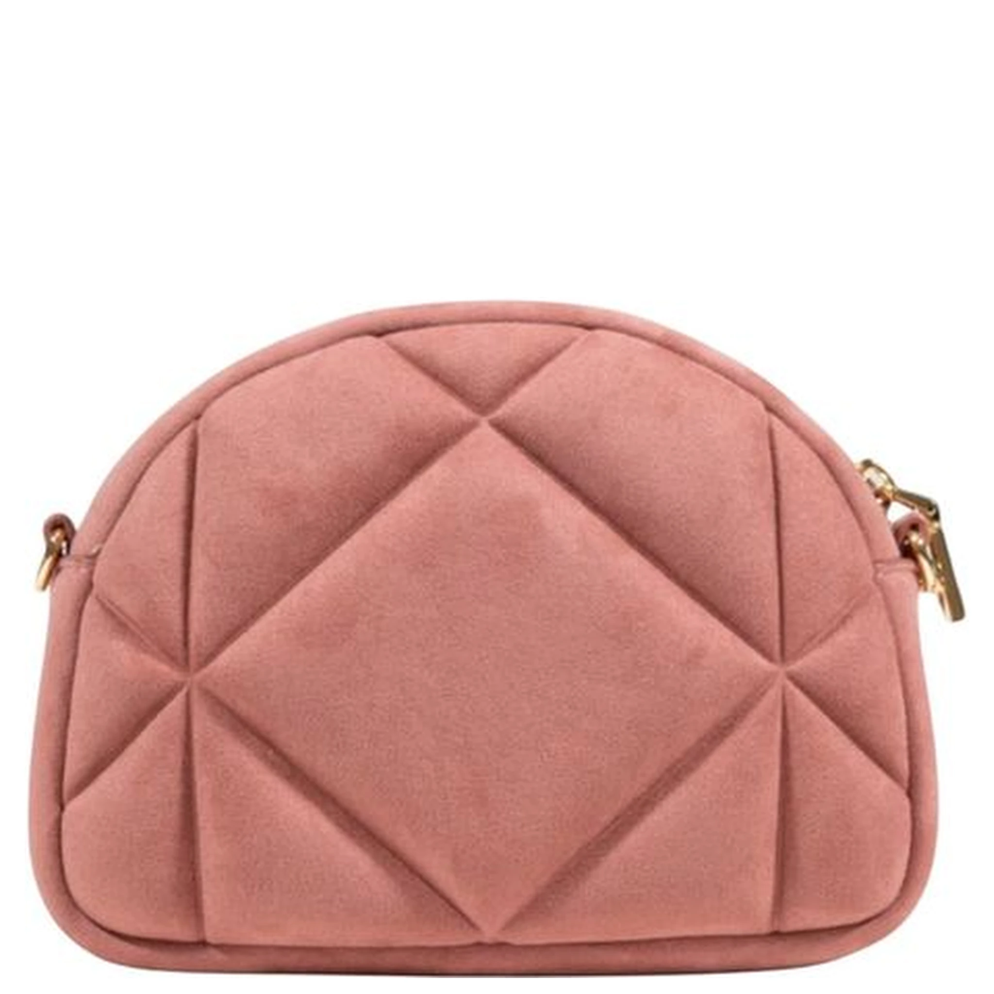 Pink Suede Leather Handbag