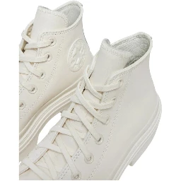 White Recycled Leather High Heel Pumps